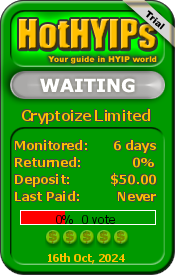 HotHYIPs - monitor and rating. Click here to verify status.